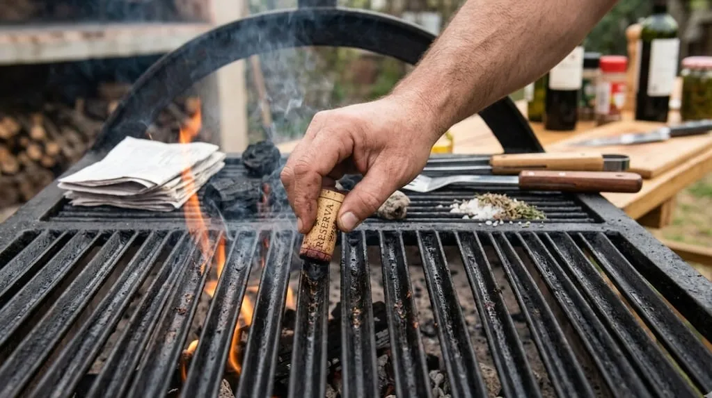 Een kurk als barbecuetruc: verrassend eenvoudig