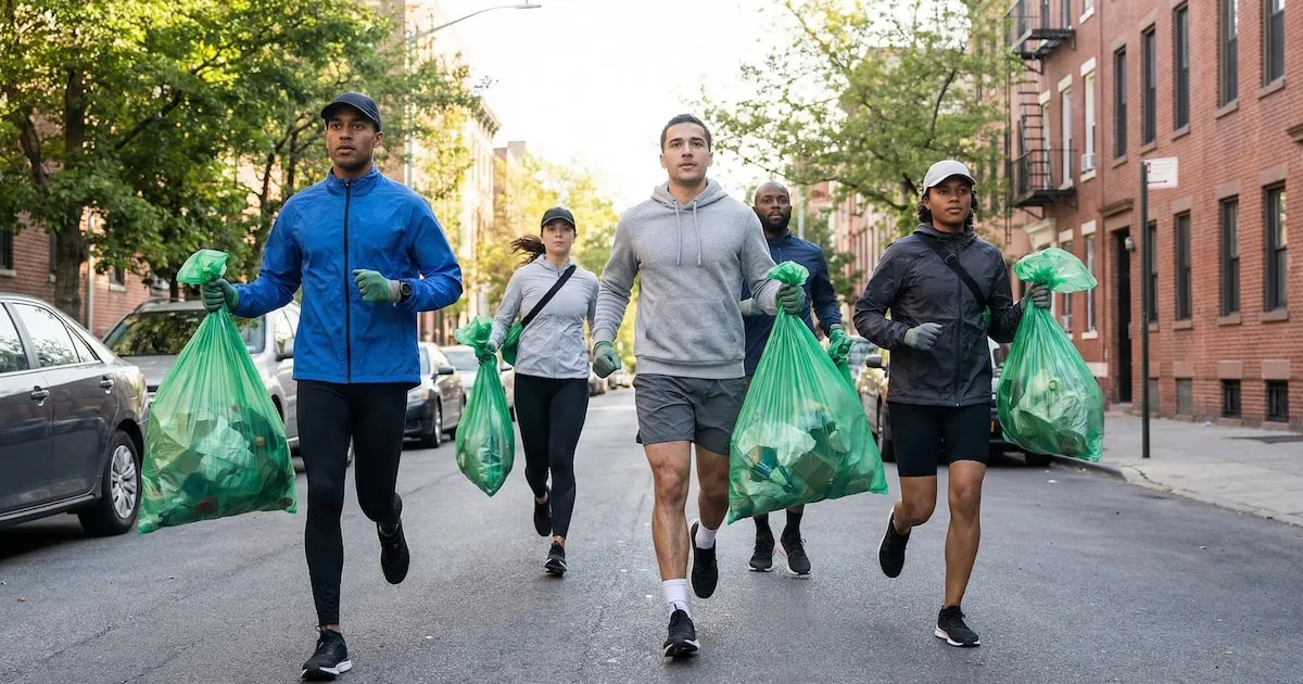 Plogging verovert New York: sport en duurzaamheid in één beweging